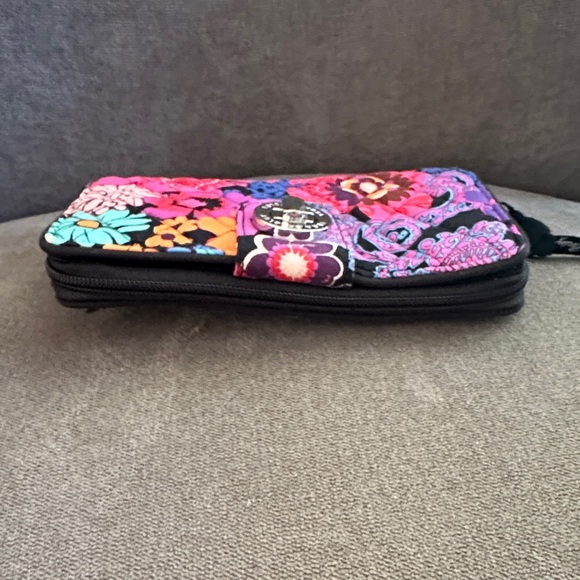 Vera Bradley Floral Fiesta Turn Lock Wallet - Picture 3 of 8